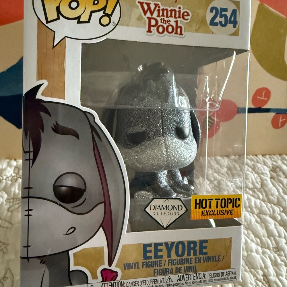 NIB Funko Pop! Vinyl: Disney Eeyore (Diamond Glitter) #254 - Hot Topic Exclusive